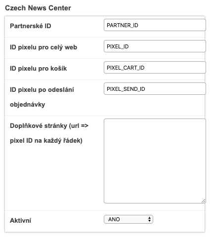 Czech News Center pixel v Shopece